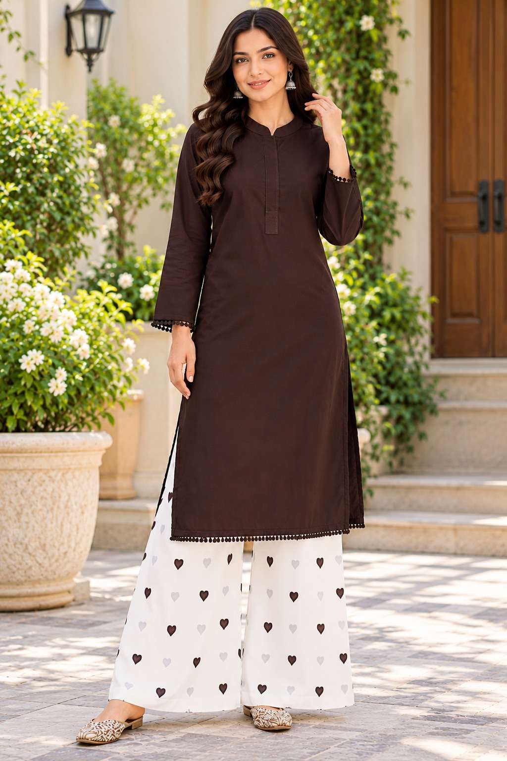 READYMADE & TOP PALAZZO SILK FABRIC TREND OUTFIT INDIA FESTIVAL WHOLESALE